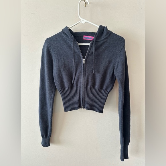 Edikted Jackets & Blazers - Women’s Edikted blue crop jacket S